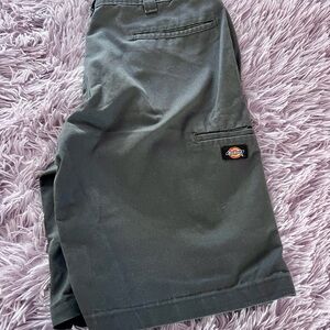 Dickies Men's Charcoal Flat Front Shorts